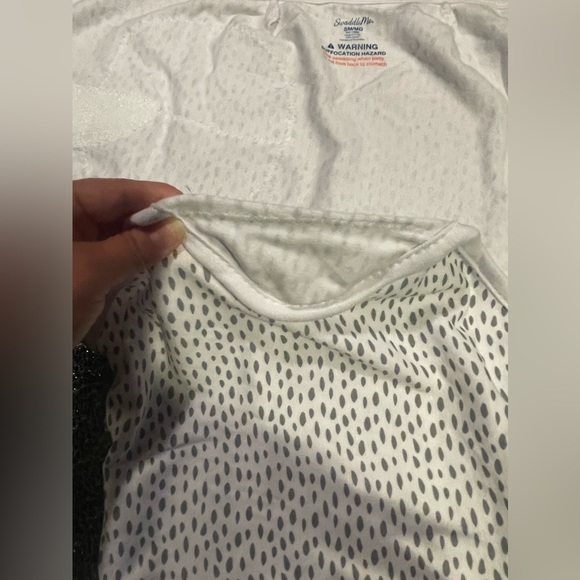 Swaddle Me Baby SleepSack Dot Gray 100%Cotton, Size SM-MD 0~3 Month & 7~14 Lbs - Picture 6 of 16